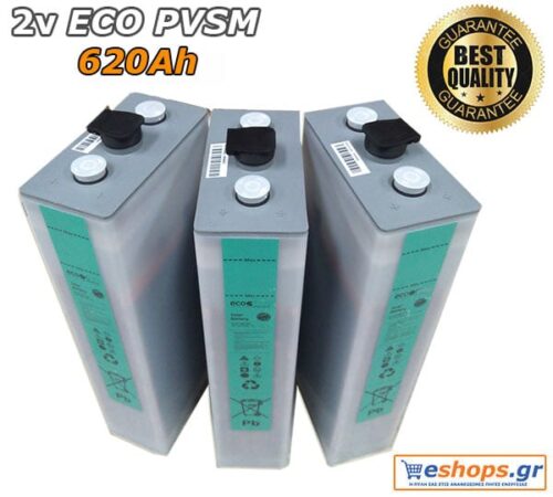 2V Μπαταρία Βαθιάς Εκφόρτισης ECOPVSM 620, Aνοικτού τύπου