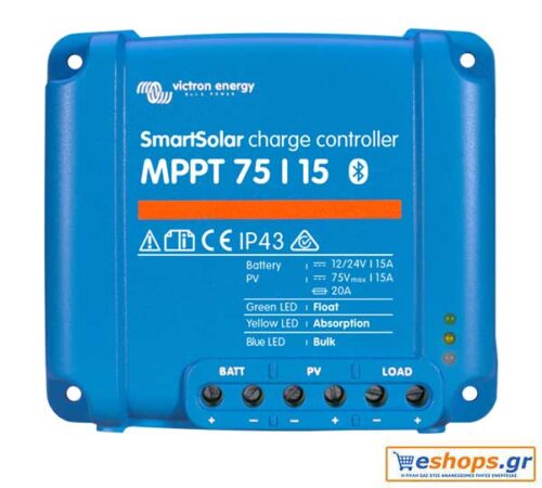 Victron SmartSolar MPPT 75/15 - 15A Ρυθμιστής Φόρτισης Φωτοβολταικών