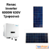 RENAC R3-6000-DT-inverter-δικτύου για φωτοβολταϊκά, net metering, φωτοβολταϊκά σε στέγη, οικιακά