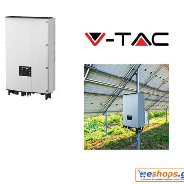 Υβριδικός Inverter V-TAC On-Grid Inverter 5000W 11371 Μονοφασικός με οθόνη LCD Υβριδικός Inverter V-TAC On-Grid Inverter 5000W 11371